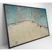 Quadro Abstrato Rachadura 60x40 Cm Tecido Canvas - 22