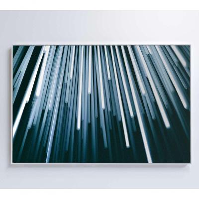 Quadro Abstrato Pilares 120x80 Cm Vidro Impresso