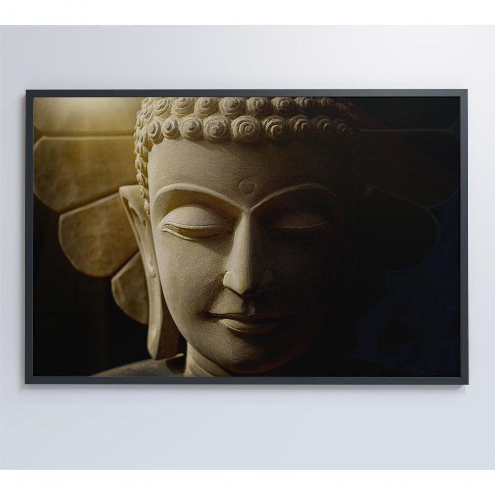 Quadro Buda Face 120x80 Cm Tecido Canvas - 3