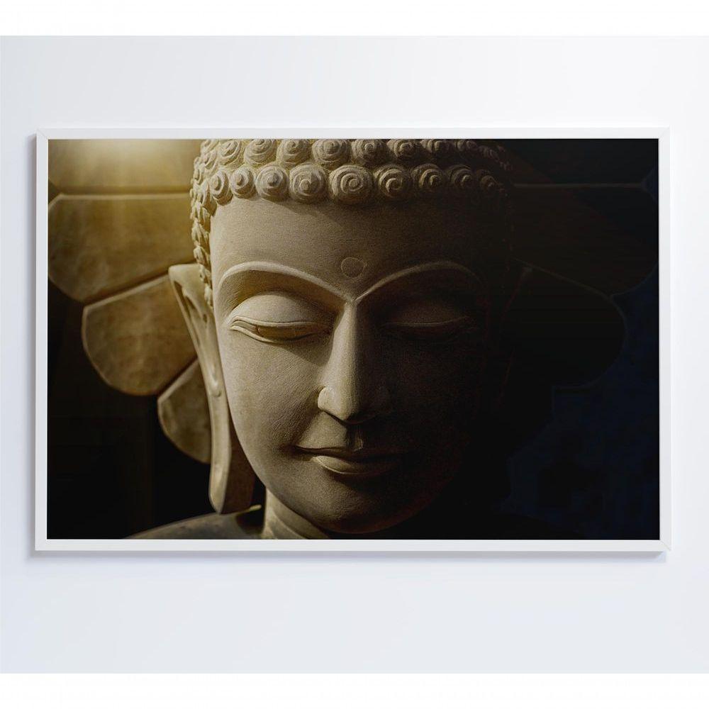 Quadro Buda Face 120x80 Cm Tecido Canvas - 4