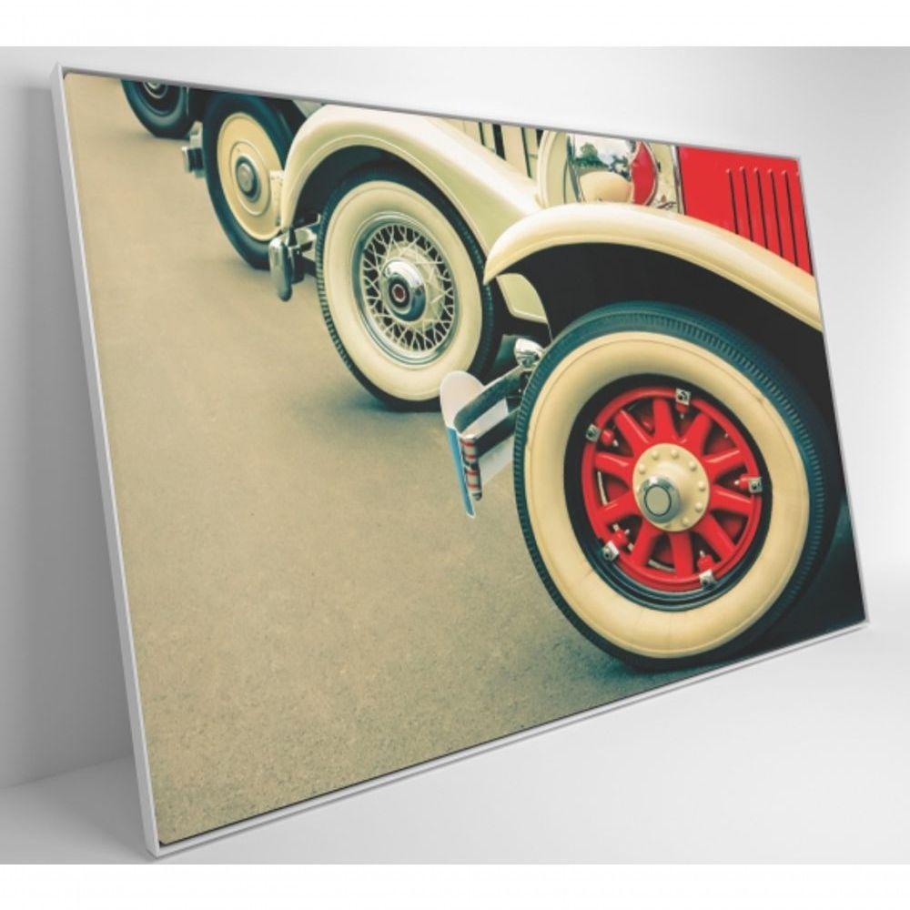 Quadro Rodas Carros Classicos 60x40 Cm Tecido Canvas - 7