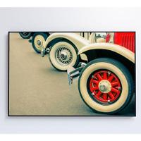 Quadro Rodas Carros Classicos 60x40 Cm Tecido Canvas - 3