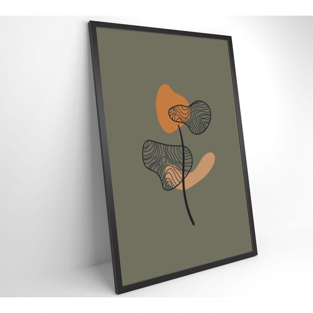 Quadro Abstrato Flores 2 60x90 Cm Tecido Canvas - 2