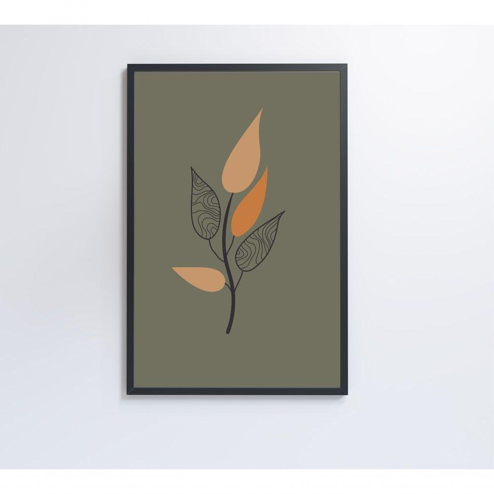 Quadro Abstrato Flores 3 80x120 Cm Tecido Canvas - 2