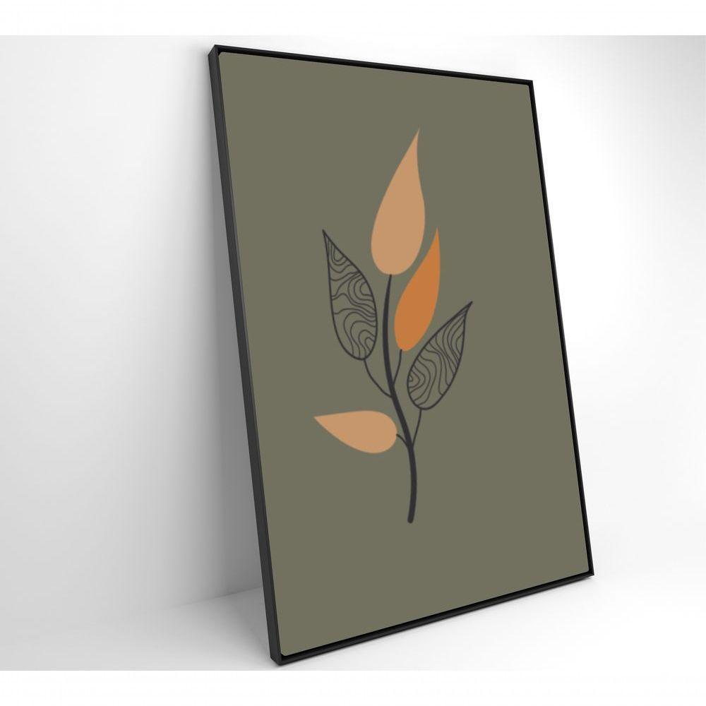 Quadro Abstrato Flores 3 80x120 Cm Tecido Canvas - 5