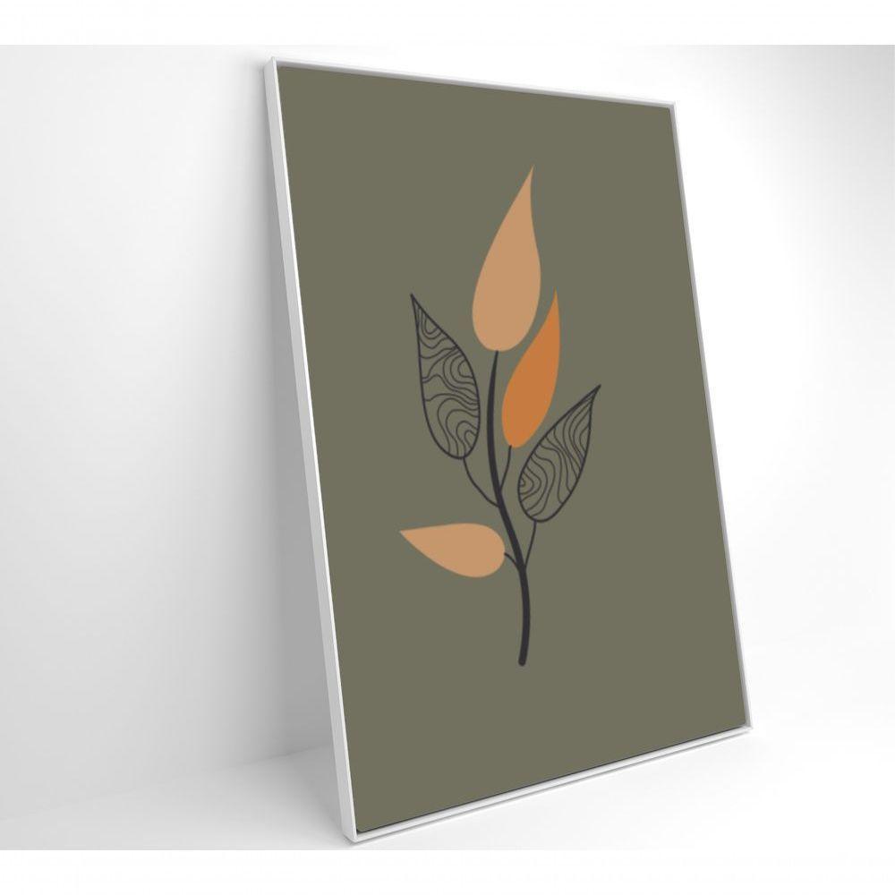 Quadro Abstrato Flores 3 80x120 Cm Tecido Canvas - 6