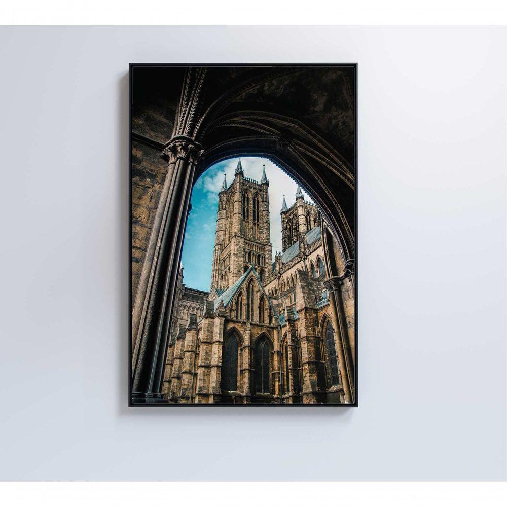 Quadro Castelo 60x90 Cm Tecido Canvas - 1