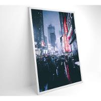 Quadro Times Square Neve 80x120 Cm Vidro Impresso - 8