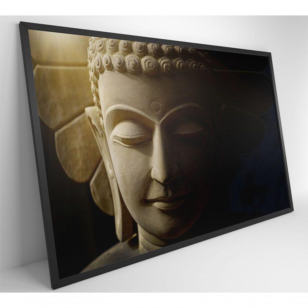 Quadro Buda Face 60x40 Cm Tecido Canvas - 4