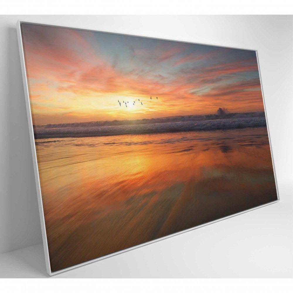 Quadro Litoral No Pôr Do Sol 120x80 Cm Tecido Canvas - 5