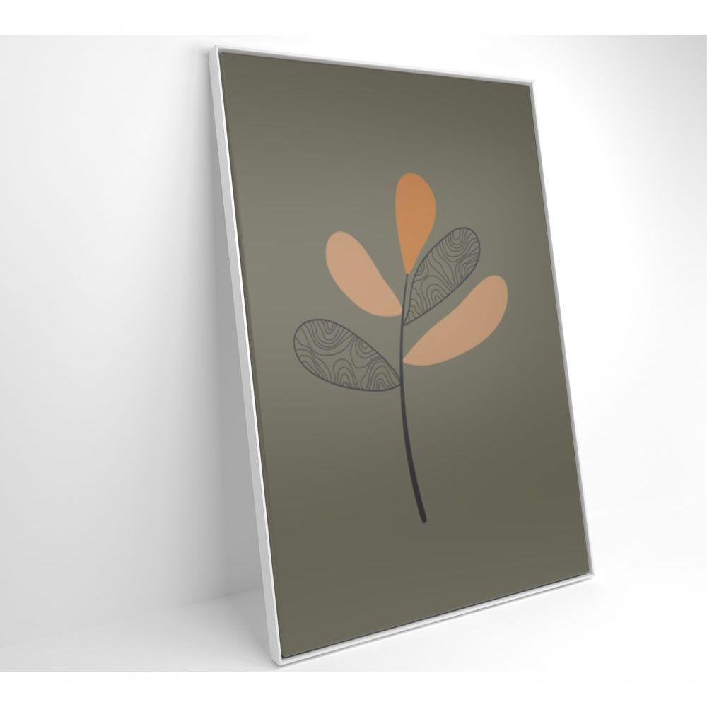 Quadro Abstrato Flores 4 60x90 Cm Tecido Canvas - 7