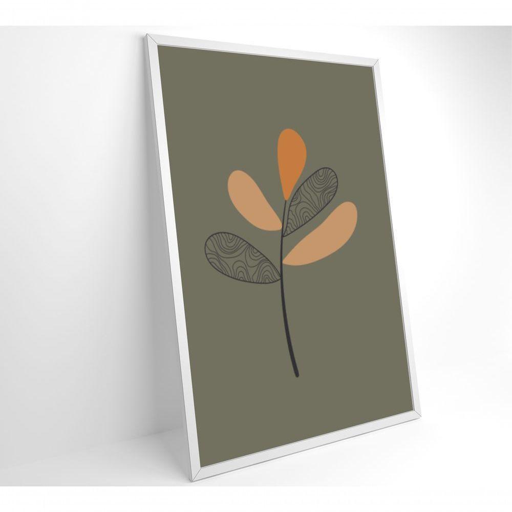 Quadro Abstrato Flores 4 60x90 Cm Tecido Canvas - 9