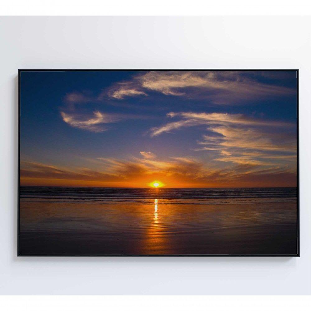 Quadro Por Do Sol Em Cape Town 120x80 Cm Tecido Canvas - 2