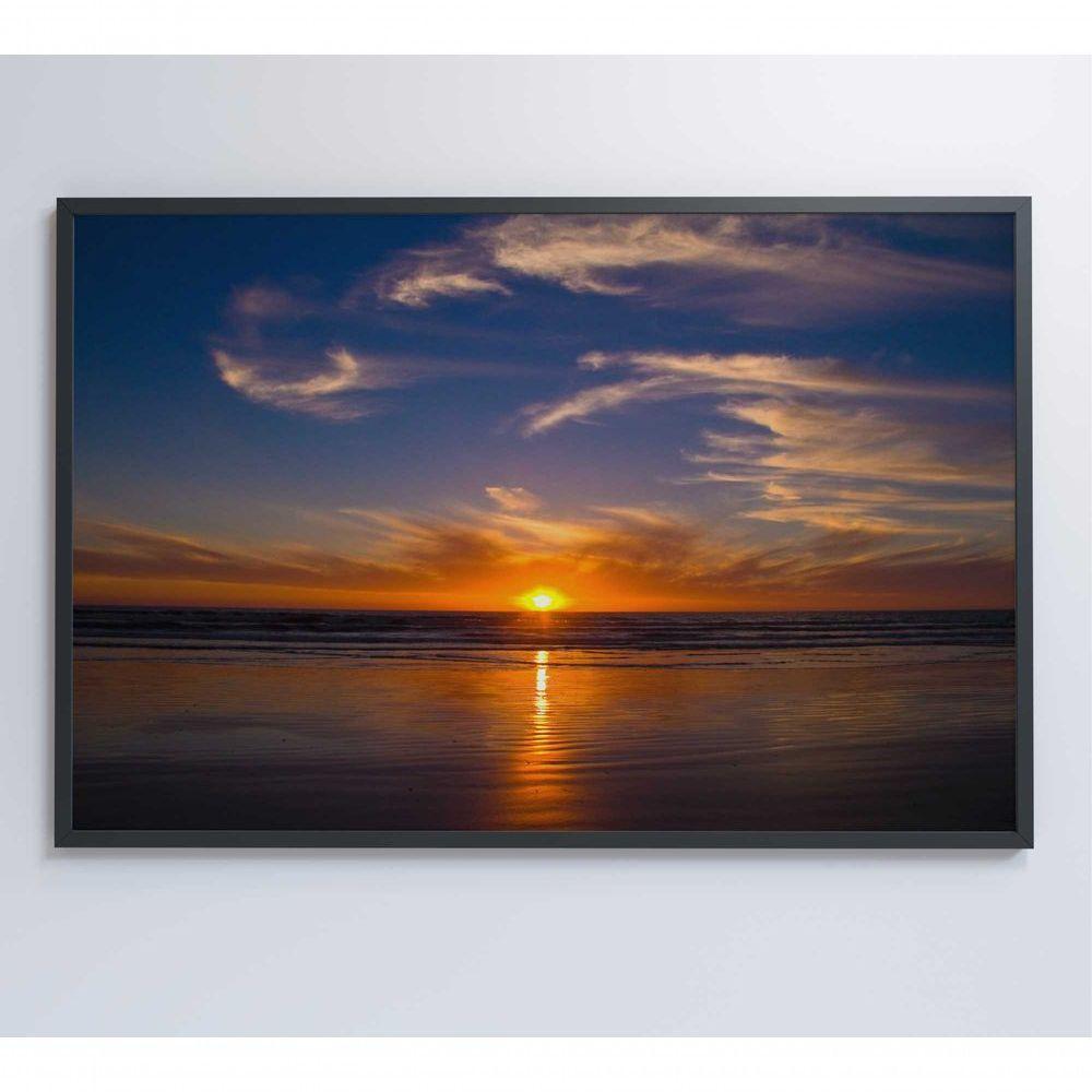Quadro Por Do Sol Em Cape Town 120x80 Cm Tecido Canvas - 3
