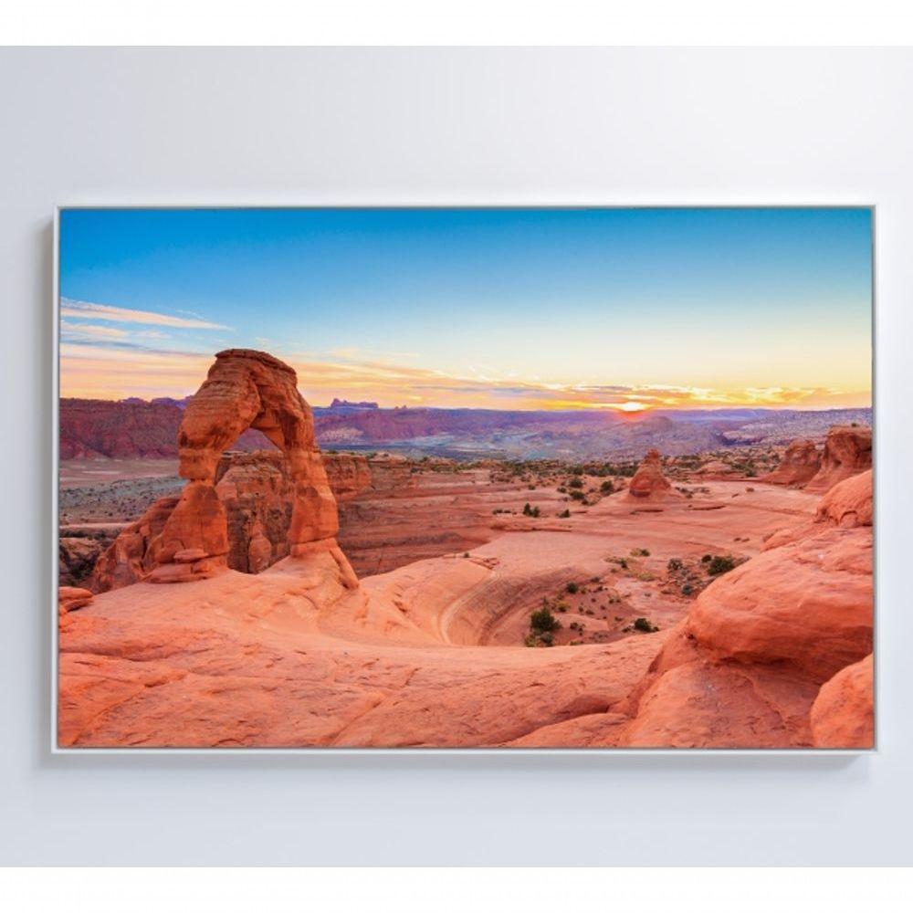 Quadro Parque Nacional Dos Arcos Utah 120x80 Cm Vidro Impresso - 1