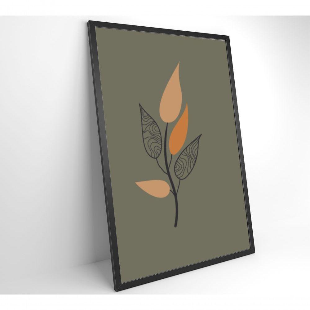 Quadro Abstrato Flores 3 40x60 Cm Tecido Canvas - 7