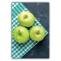 Kit Placas Quadros Decorativos 3 Pçs Mdf 20x30 Maçãs Verdes - 1