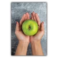 Kit Placas Quadros Decorativos 3 Pçs Mdf 20x30 Maçãs Verdes - 2