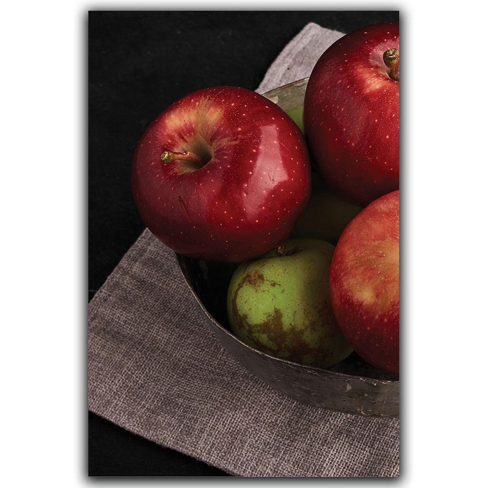 Kit Placas Quadros Decorativos 3 Peças Mdf 20x30 Maçãs - 2