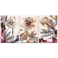 Kit Placas Quadros Decorativos 3 Pçs Mdf 20x30 Floridas - 12