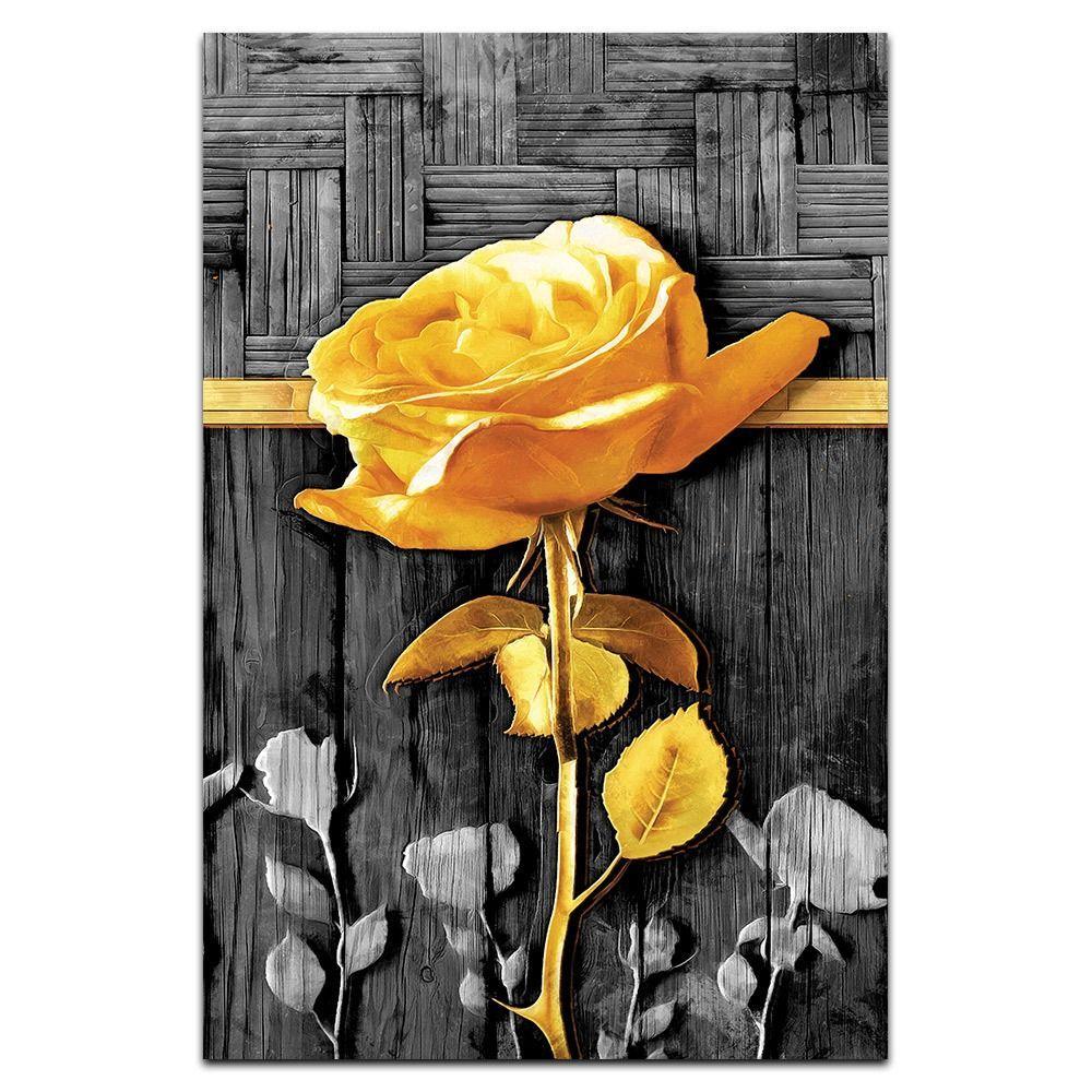 Kit Placas Quadros Decorativos 3 Pçs Mdf 20x30 Floridas - 5