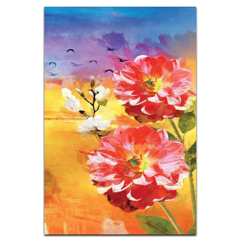 Kit Placas Quadros Decorativos 3 Pçs Mdf 20x30 Floridas - 1