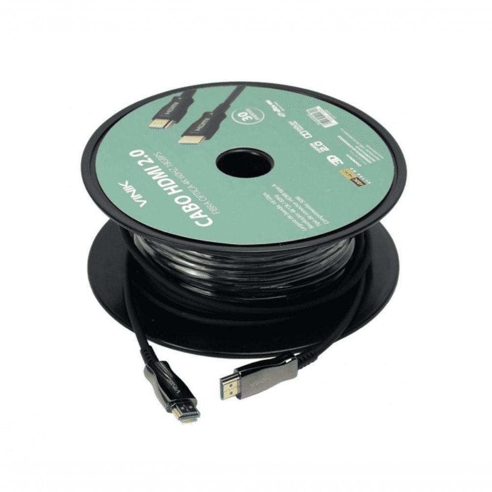 Cabo Hdmi 2.0 Fibra Optica 4k 60hz 18gbps 30 Metros Vinik - Hfo20305 - 5