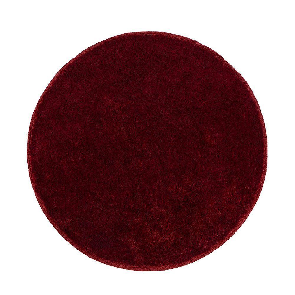 Tapete Sala Quarto Banheiro Redondo Antiderrapante 75cm - 4