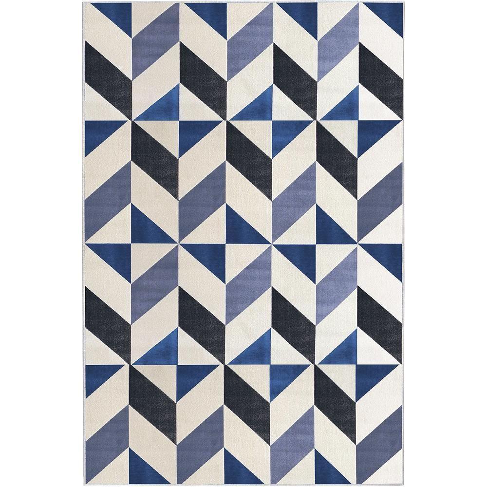 Tapete Para Sala Lyre Azul 2,00x3,00 São Carlos - 1