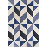 Tapete Para Sala Lyre Azul 1,00x1,50 São Carlos - 1