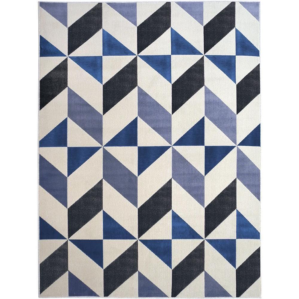 Tapete Para Sala Lyre Azul 2,00x2,50 São Carlos - 1