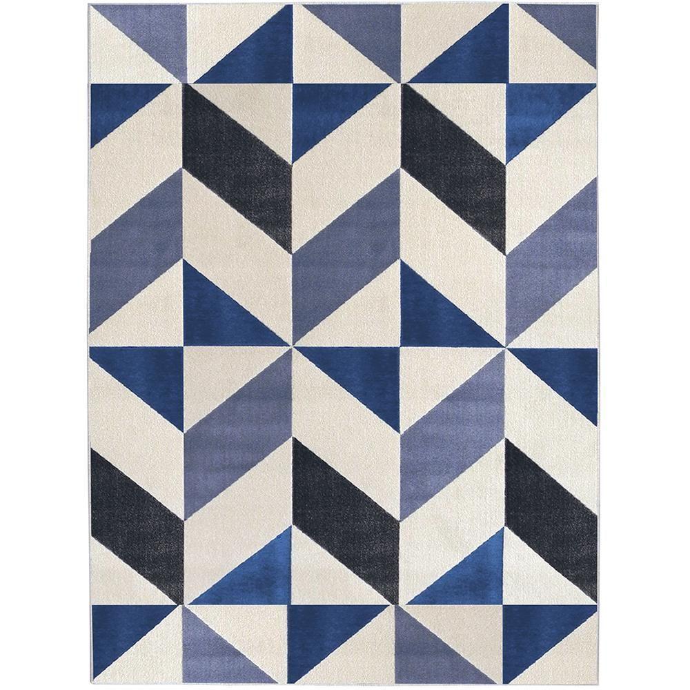 Tapete Para Sala Lyre Azul 1,50x2,00 São Carlos - 1