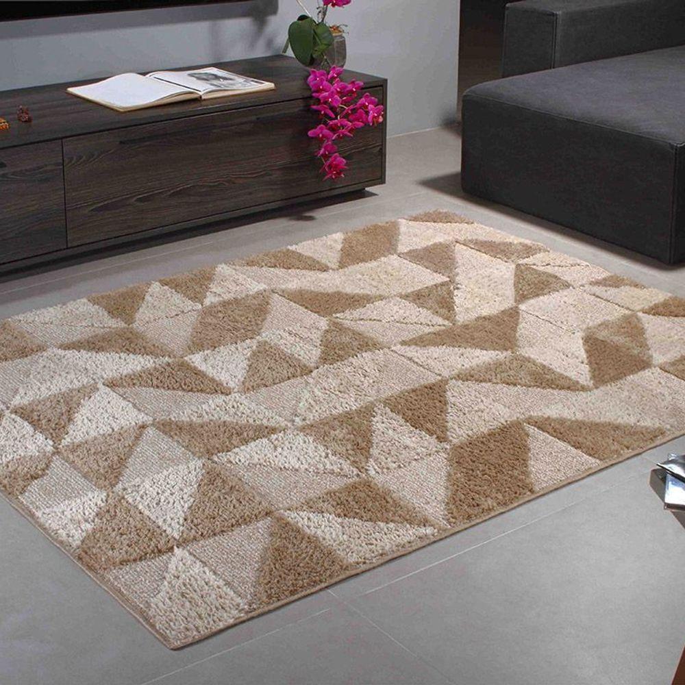 Tapete Sala Relevo Jazz Trigo 1,50 X 2,00 - 1