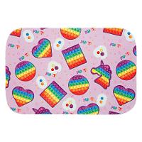 Tapete Estampado Pop It Rosa 60cm X 40cm Antiderrapante - 1