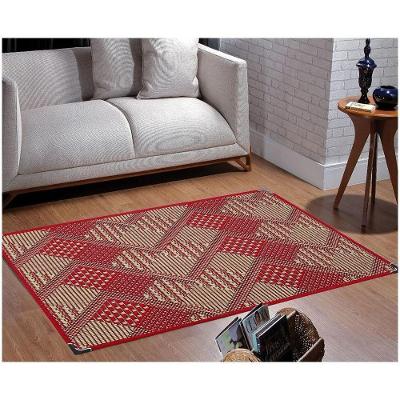 Tapete Sisal Sala 2,00 X 2,50 Antiderrapante Vermelho S-565