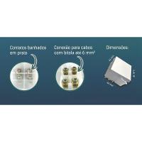 Módulo Interruptor Bipolar Simples Tramontina 20 A 250 V Branco Tramontina - 3