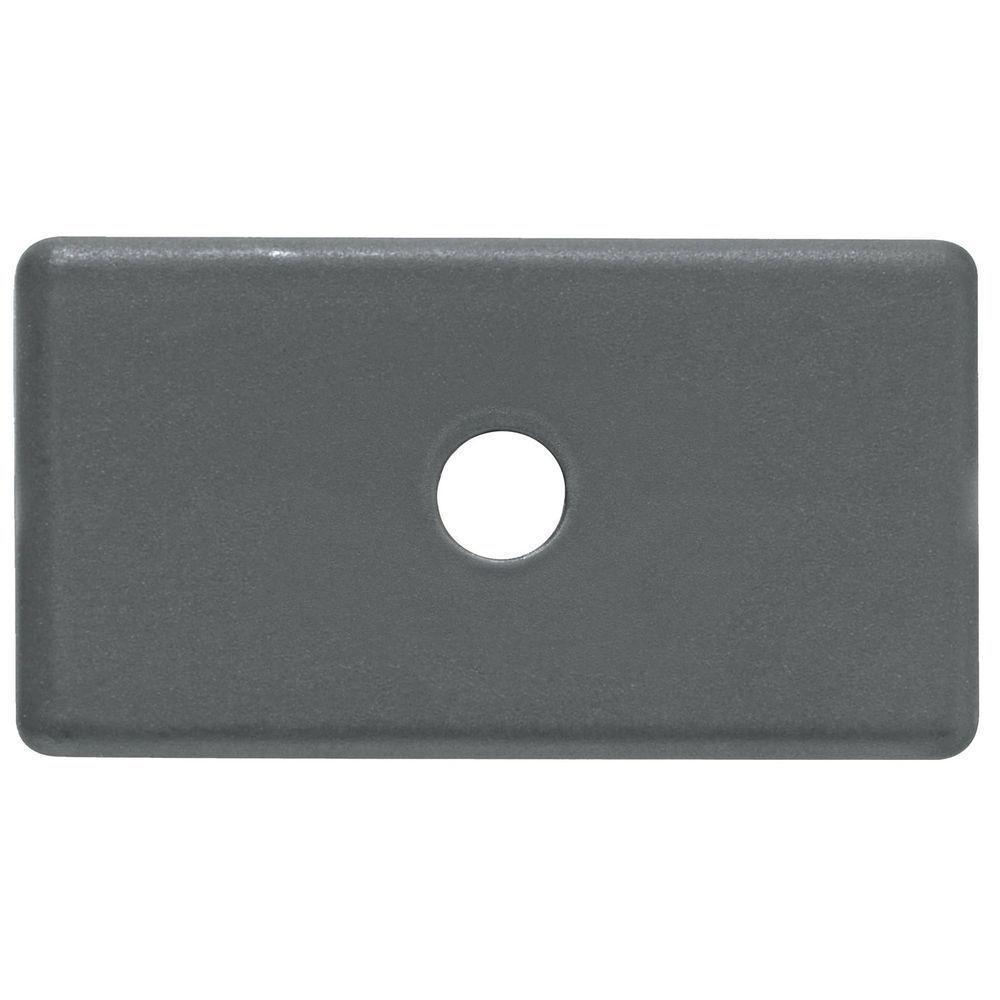 Módulo Tampo 1 Furo 5,5 Mm Tramontina Izyflat Grafite Tramontina - 1