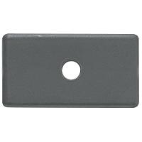 Módulo Tampo 1 Furo 5,5 Mm Tramontina Izyflat Grafite Tramontina - 1