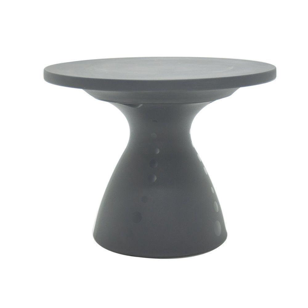 Mesa De Centro Tramontina Flut Grafite Em Polietileno E Poliuretano Tramontina - 1