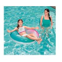 Boia Inflável Arco íris Azul/rosa Rosa