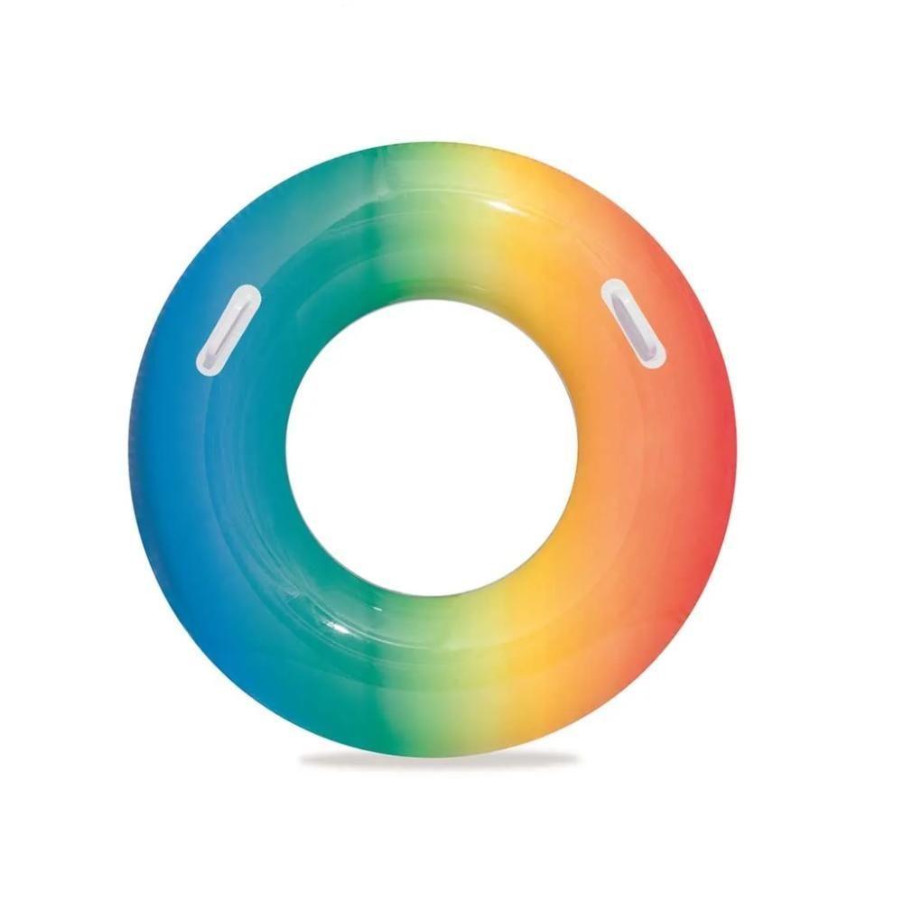 Boia Inflável Arco íris Azul e Laranja - 1