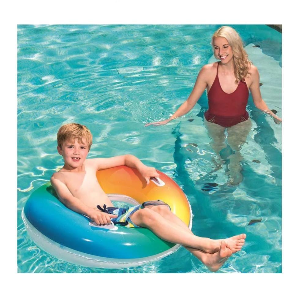 Boia Inflável Arco íris Azul e Laranja - 2