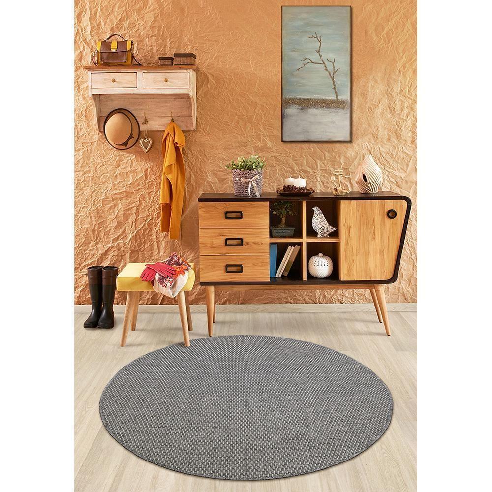 Tapete Sala New Boucle Vulcan 1,40m Redondo São Carlos - 4