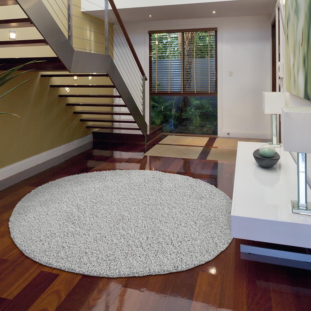 Tapete Para Sala Clemant N Prata 1,90m Redondo São Carlos - 4