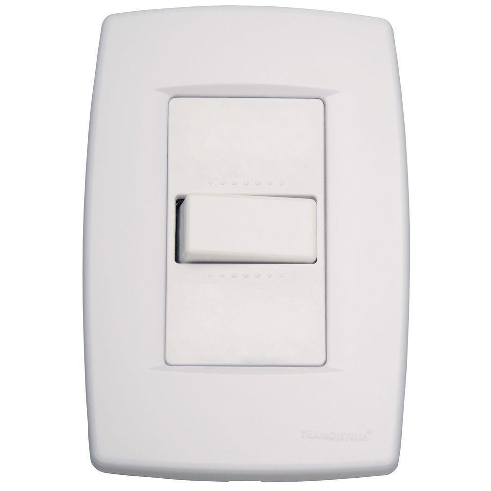 Conjunto Montado Trii Com1 Interruptor Simples 10a - 250v Tramontina - 1