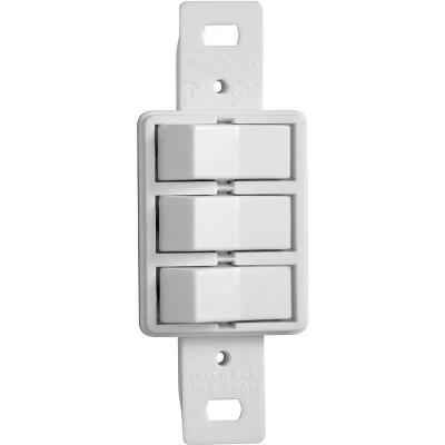 Monobloco 2 Interruptores Simples + 1 Paralelo 10a 250v~ Cor Branco Tramontina