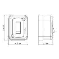 Interruptor De Sobrepor 1 Tecla Simples 10 A 250 V Tramontina Branco Embalagem Flow Pack Tramontina - 2