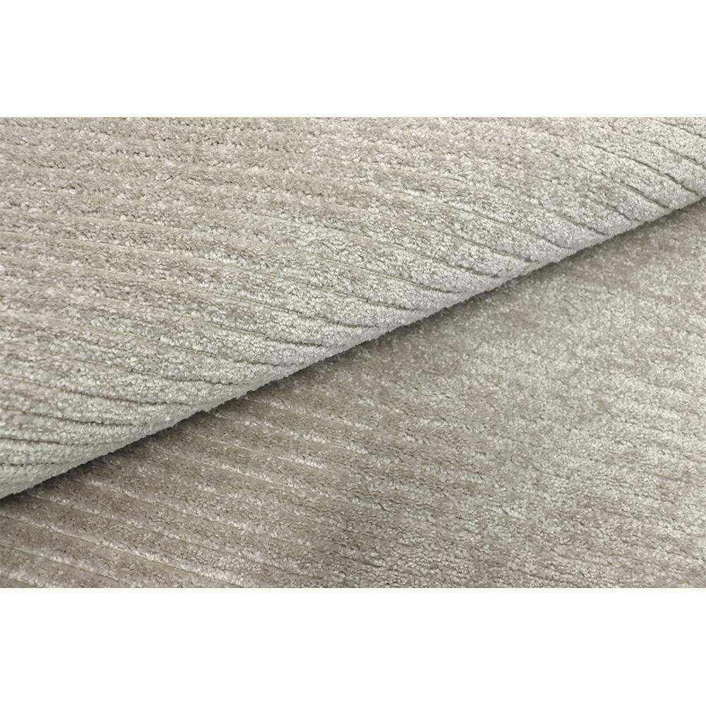 Tapete Para Sala Chevron Prata 1,40m Redondo São Carlos - 2