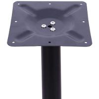 Mesa Em Ferro Preto Pintura Eletrostática 74 Cm (altura) Com Tampo Em Mdp Redonda 70 Cm Preto - 5