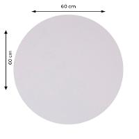 Mesa ômega Em Ferro Preto Pintura 74 Cm (altura) Com Tampo Em Mdp Redonda 60 Cm Branco - 2